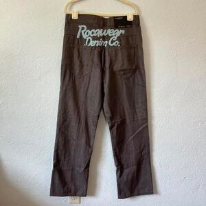 Rocawear Men's Grey and Brown Jeans